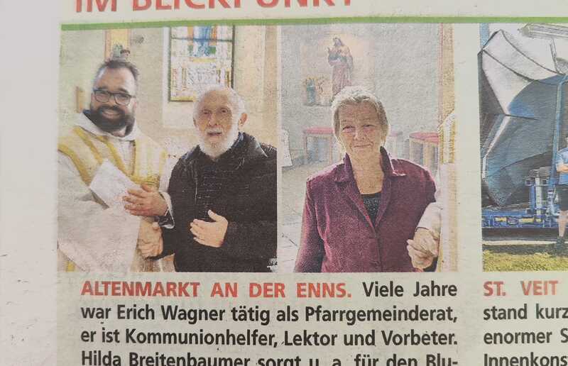 Ehrung für Hilda und Erich / Sonntagsblatt